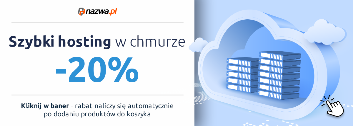 20% rabatu na wszystkie usługi w nazwa.pl